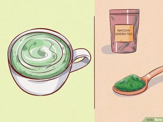 Kết hợp tảo xoắn với trà xanh matcha để có một lựa chọn bữa sáng béo ngậy